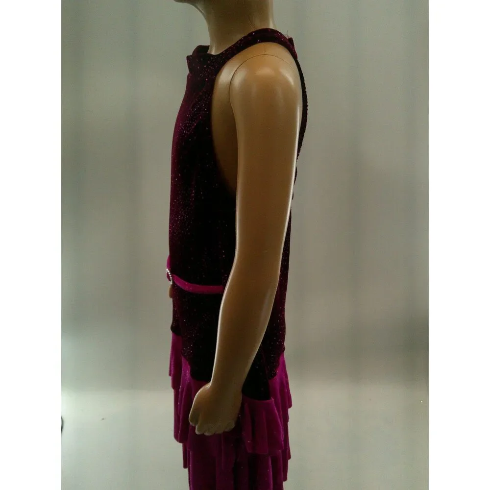 Pre-Owned Dance Costume Large Child Magenta Costume Gallery Jazz Tap Clogging D